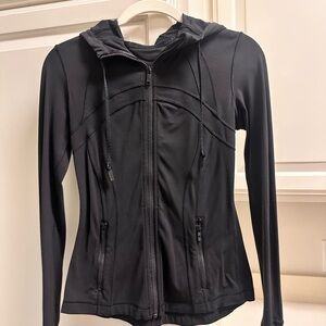 Women's Black Lululemon size 4 hooded